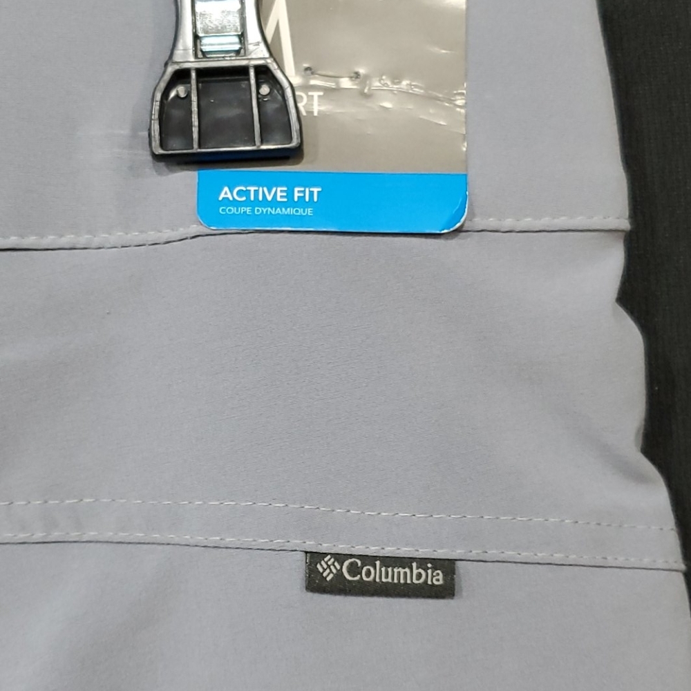 🆕️ Columbia Place to Place Long Shorts Light Blue/Gray ~ NEW - Picture 3 of 7